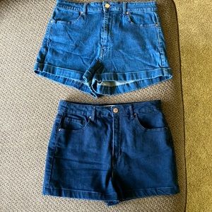 5/$15 Bundle 2 Forever 21 denim shorts Size 29
